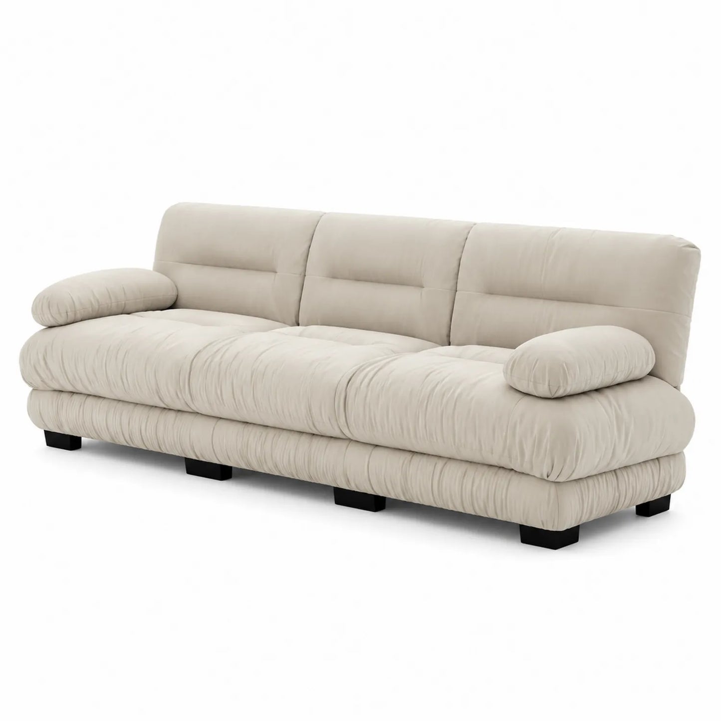 3-Sitzer Sofa Mikrofaser Beige 220cm