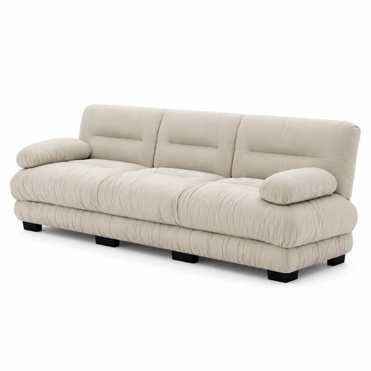 3-Sitzer Sofa Mikrofaser Beige 220cm