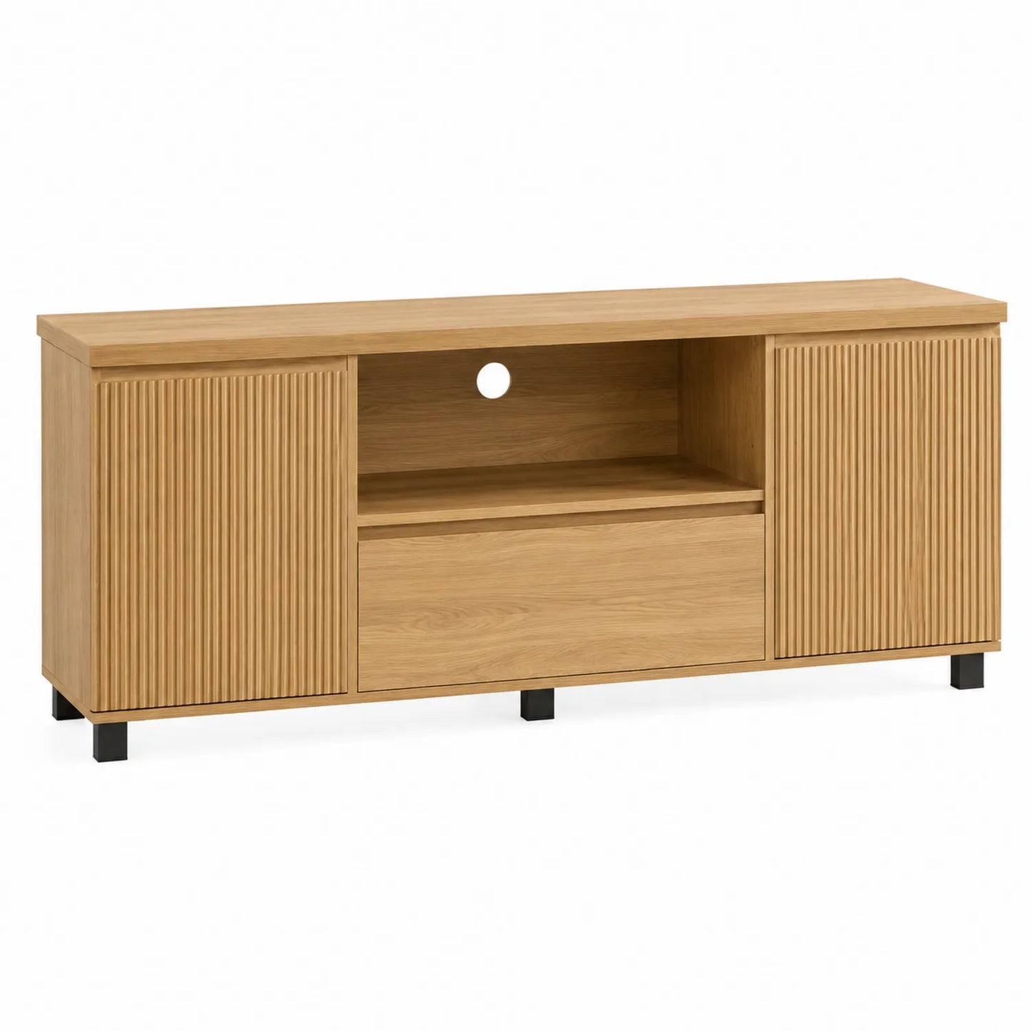 TV-Lowboard Eiche 2 Türen 1 Schublade 140x40x50cm