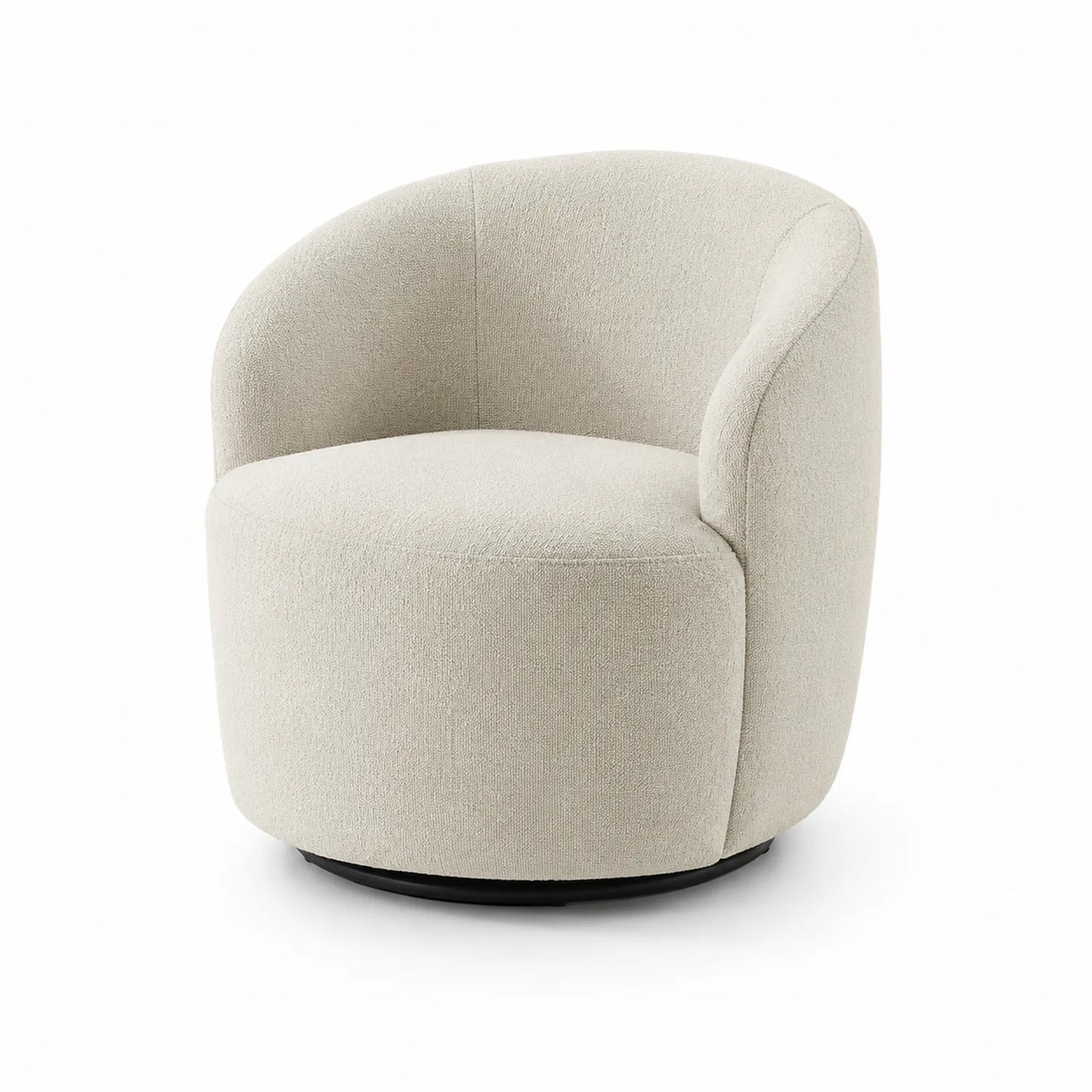 Drehbarer Sessel Beige Stoff
