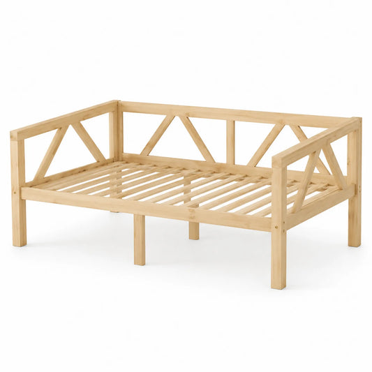 Tagesbett aus Holz Natur 200x90 cm