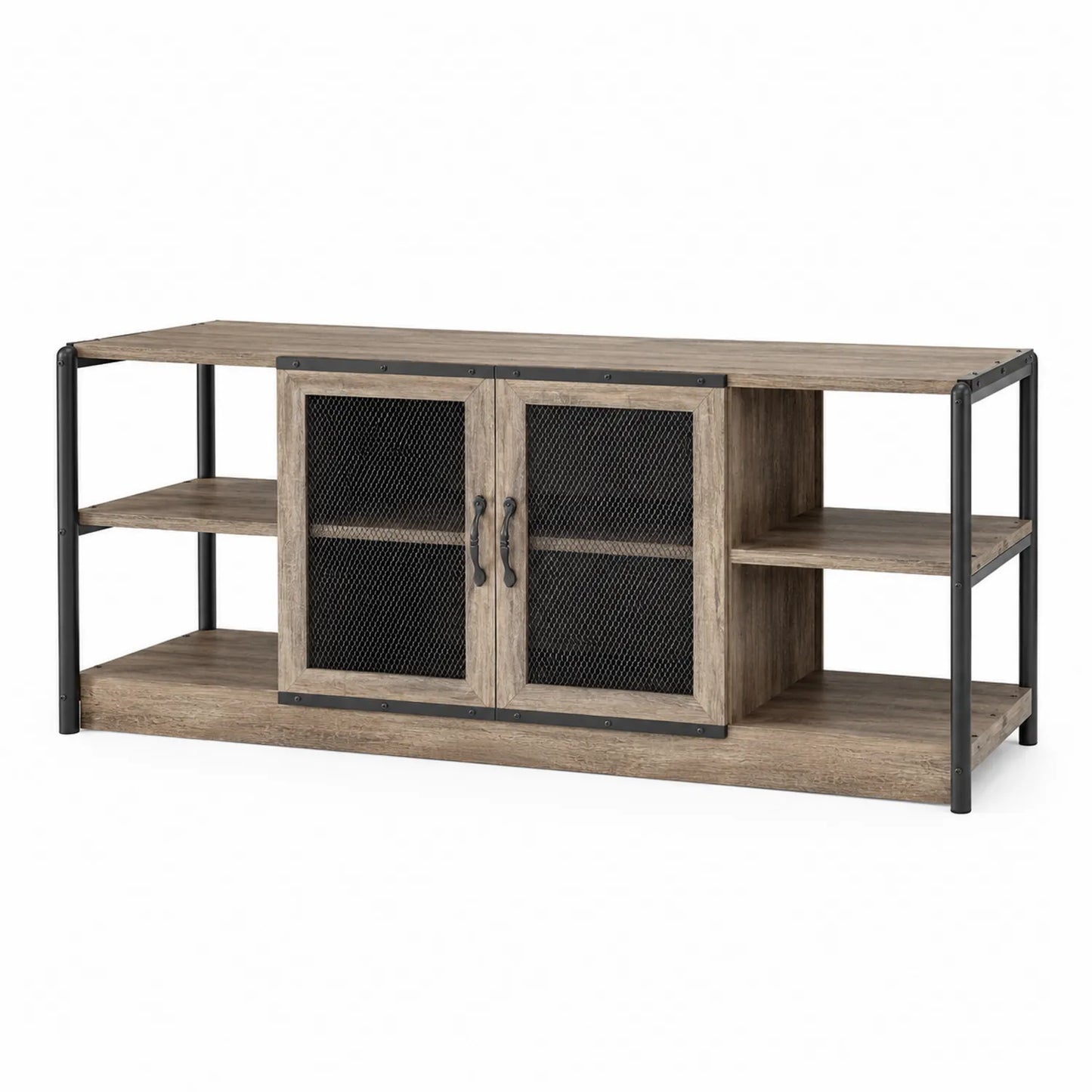Fernsehschrank aus MDF mit Metallrahmen 120x40x60cm