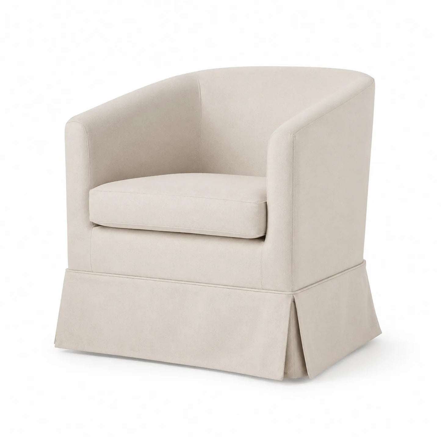 Polstersessel aus Polyester, 80 cm Höhe, Beige